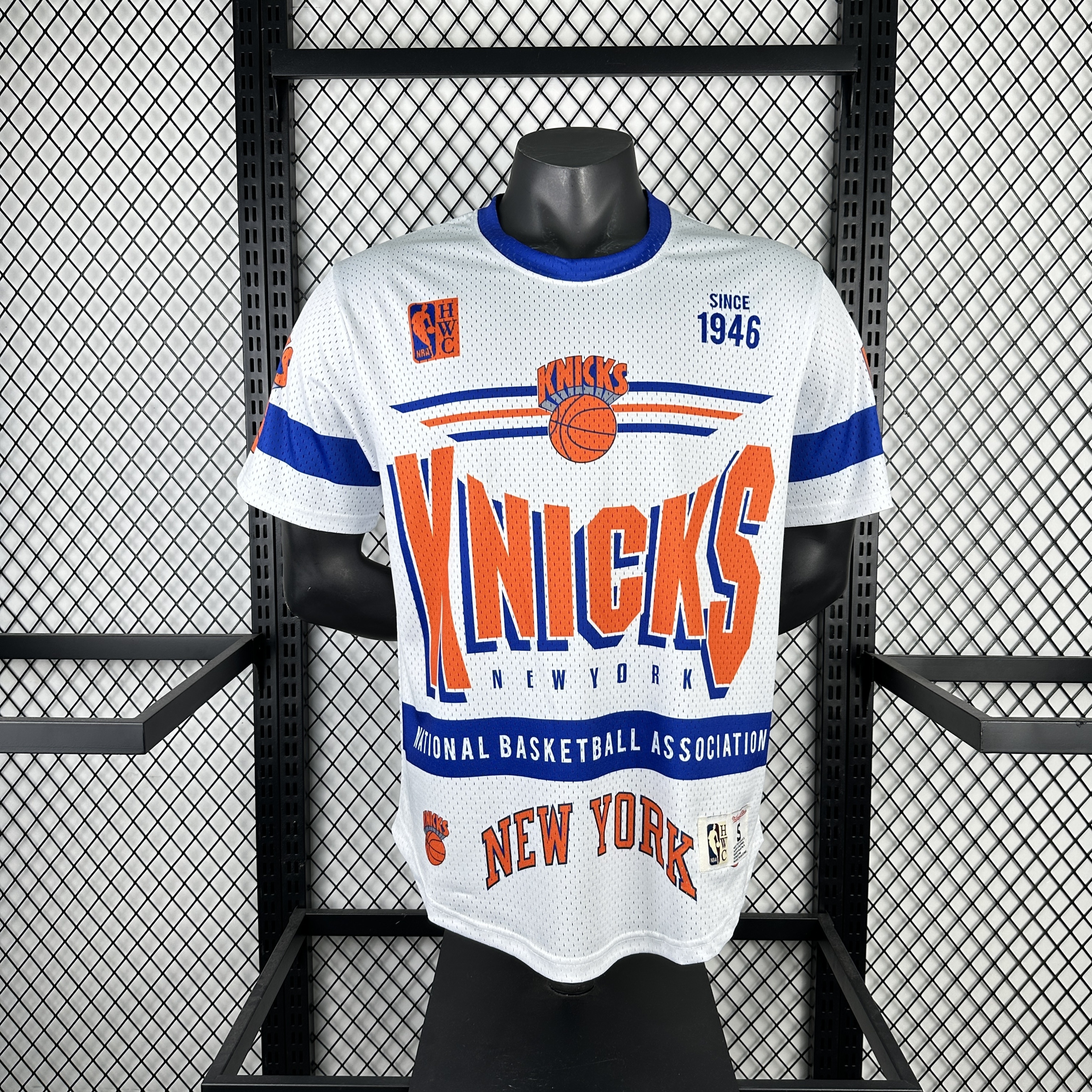 Men New York Knicks blank white NBA 2025 jersey->new orleans pelicans->NBA Jersey